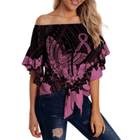 polynesian-breast-cancer-awareness-off-shoulder-waist-wrap-top-floral-butterfly