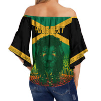 jamaica-personalised-off-shoulder-waist-wrap-top-rastafari-lion-mix-kente