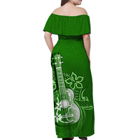 hawaii-ukulele-off-shoulder-long-dress-polynesian-green-style