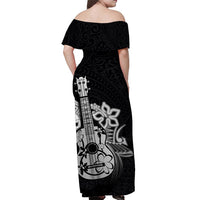 hawaii-ukulele-off-shoulder-long-dress-polynesian-black-style