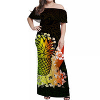 hawaii-pineapple-off-shoulder-long-dress-polynesian-style-no1
