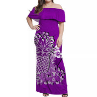 hawaii-pineapple-off-shoulder-long-dress-polynesian-purple-style