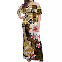 hawaii-ukulele-off-shoulder-long-dress-gold-style