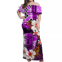 hawaii-tiki-off-shoulder-long-dress-purple-style