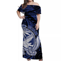 guam-off-shoulder-long-dress-turtle-mix-polynesian-dark-blue-style