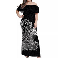 hawaii-pineapple-off-shoulder-long-dress-polynesian-black-style