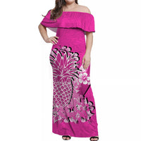 hawaii-pineapple-off-shoulder-long-dress-polynesian-pink-style