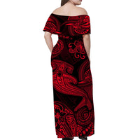 hawaii-hammer-shark-polynesian-off-shoulder-long-dress-unique-style-red