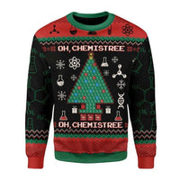 Oh Chemis Tree Science Lover Ugly Christmas Sweater - Wonder Print Shop