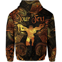 Custom Ophiuchus Zodiac Polynesian Hoodie Unique Style Gold LT8 - Wonder Print Shop