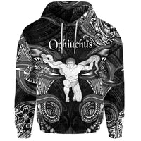 Custom Ophiuchus Zodiac Polynesian Hoodie Unique Style Black LT8 - Wonder Print Shop