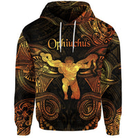 Custom Ophiuchus Zodiac Polynesian Hoodie Unique Style Gold LT8 - Wonder Print Shop