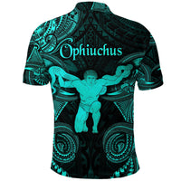Ophiuchus Zodiac Polynesian Polo Shirt Unique Style Turquoise LT8 - Wonder Print Shop