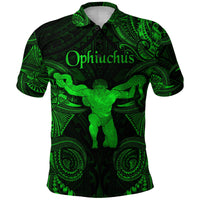 Ophiuchus Zodiac Polynesian Polo Shirt Unique Style Green LT8 - Wonder Print Shop