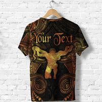 Custom Ophiuchus Zodiac Polynesian T Shirt Unique Style Gold LT8 - Wonder Print Shop