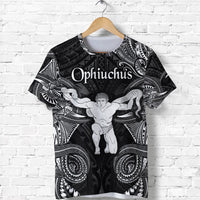 Custom Ophiuchus Zodiac Polynesian T Shirt Unique Style Black LT8 - Wonder Print Shop