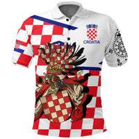 Croatia Polo Shirt Croatian Tattoo - Wonder Print Shop