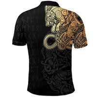 Viking Polo Shirt Fenrir Och Jormungand Special Tattoo Style RLT12 - Wonder Print Shop