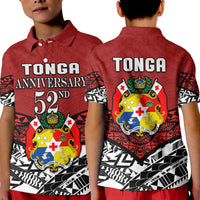 Tonga Polo Shirt KID Independence Anniversary Special Version 2022 - Wonder Print Shop