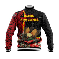 Papua New Guinea Baseball Jacket Unique Bird With Tropical Vintage Plant LT9 - Wonder Print Shop