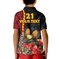 Custom Papua New Guinea Polo Shirt Unique Bird With Tropical Vintage Plant - Wonder Print Shop