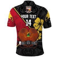 (Custom Text and Number) The Kumuls PNG Polo Shirt Papua New Guinea Polynesian Dynamic Style Black - Wonder Print Shop