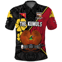 The Kumuls PNG Polo Shirt Papua New Guinea Polynesian Dynamic Style Black - Wonder Print Shop