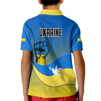 Ukraine Polo Shirt National Flag Style - Wonder Print Shop