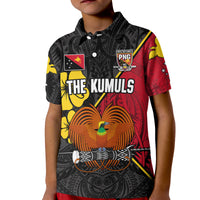 The Kumuls PNG Polo Shirt Papua New Guinea Polynesian Dynamic Style Black - Wonder Print Shop