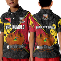 The Kumuls PNG Polo Shirt Papua New Guinea Polynesian Dynamic Style Black - Wonder Print Shop