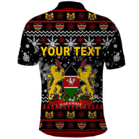 Custom Kenya Polo Shirt Christmas Shield mix African Pattern LT13 - Wonder Print Shop
