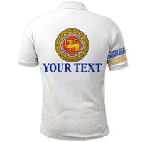 Custom Sri Lanka Polo Shirt Traditional Pattern and Elephants LT13 - Wonder Print Shop