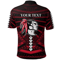 Custom Polynesian Red Raiders Polo Shirt Kahuku Hawaii School LT13 - Wonder Print Shop