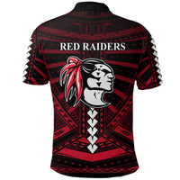 Polynesian Red Raiders Polo Shirt Kahuku Hawaii School LT13 - Wonder Print Shop