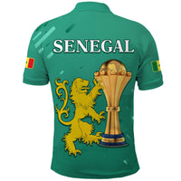 Senegal Football Polo Shirt The Champions 2022 Style Map and Lion LT13 - Wonder Print Shop