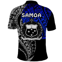 Custom Siva Samoa Polo Shirt Samoan Dance Mix Blue Polynesian LT13 - Wonder Print Shop