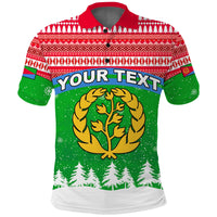 Custom Eritrea Polo Shirt Merry Christmas Mix African Pattern LT13 - Wonder Print Shop