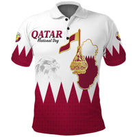 Qatar Polo Shirt Happy National Day Style Flag LT13 - Wonder Print Shop