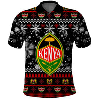 Custom Kenya Polo Shirt Christmas Shield mix African Pattern LT13 - Wonder Print Shop
