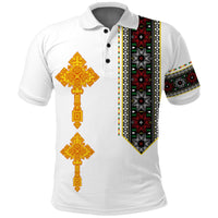 Ethiopia Tibeb Polo Shirt Ethiopian Cross Fashion LT13 - Wonder Print Shop