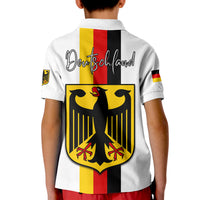 Germany Polo Shirt KID Grunge Deutschland Map and Coat Of Arms LT13 - Wonder Print Shop