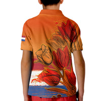 Custom Netherlands Polo Shirt KID Style Tulip National Flower LT13 - Wonder Print Shop