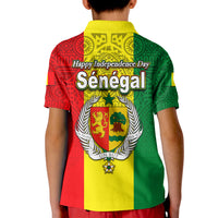 Senegal Polo Shirt Independence Day KID African Pattens LT6 - Wonder Print Shop
