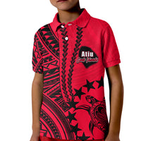 Cook Islands Atiu Polynesian Polo Shirt KID LT6 - Wonder Print Shop