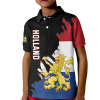 Netherlands Polo Shirt KID Style Flag and Map Holland LT13 - Wonder Print Shop