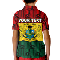 Custom Ghana Flag Mix Patterns Polo Shirt KID LT6 - Wonder Print Shop