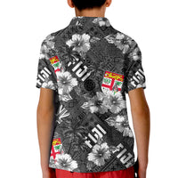 Hibiscus Fiji Polo Shirt KID Hawaii Style No.3 LT6 - Wonder Print Shop