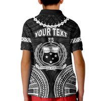 Custom Samoa Ula Nifo Tribal Polo Shirt KID White Style LT6 - Wonder Print Shop
