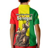 Senegal Polo Shirt Independence Day KID African Renaissance Monument LT6 - Wonder Print Shop