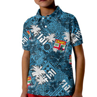 Hibiscus Fiji Polo Shirt KID Hawaii Style No.1 LT6 - Wonder Print Shop